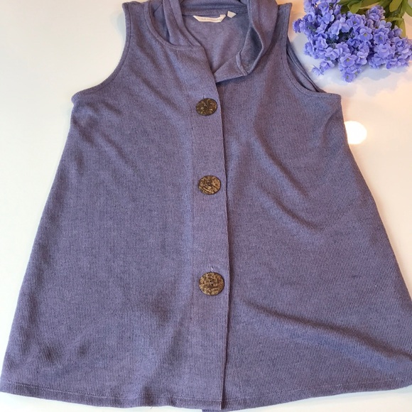 SOFT SURROUNDINGS LAVENDER LONG TOP W/ HOOD LARGE - Picture 12 of 15